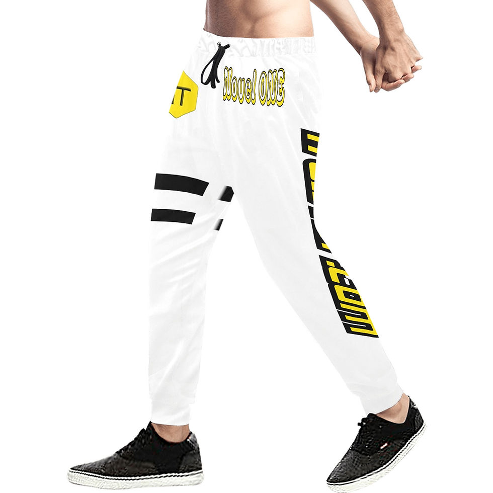 الصورة المصغرة: novel one white Men's All Over Print Sweatpants (Model L11)
