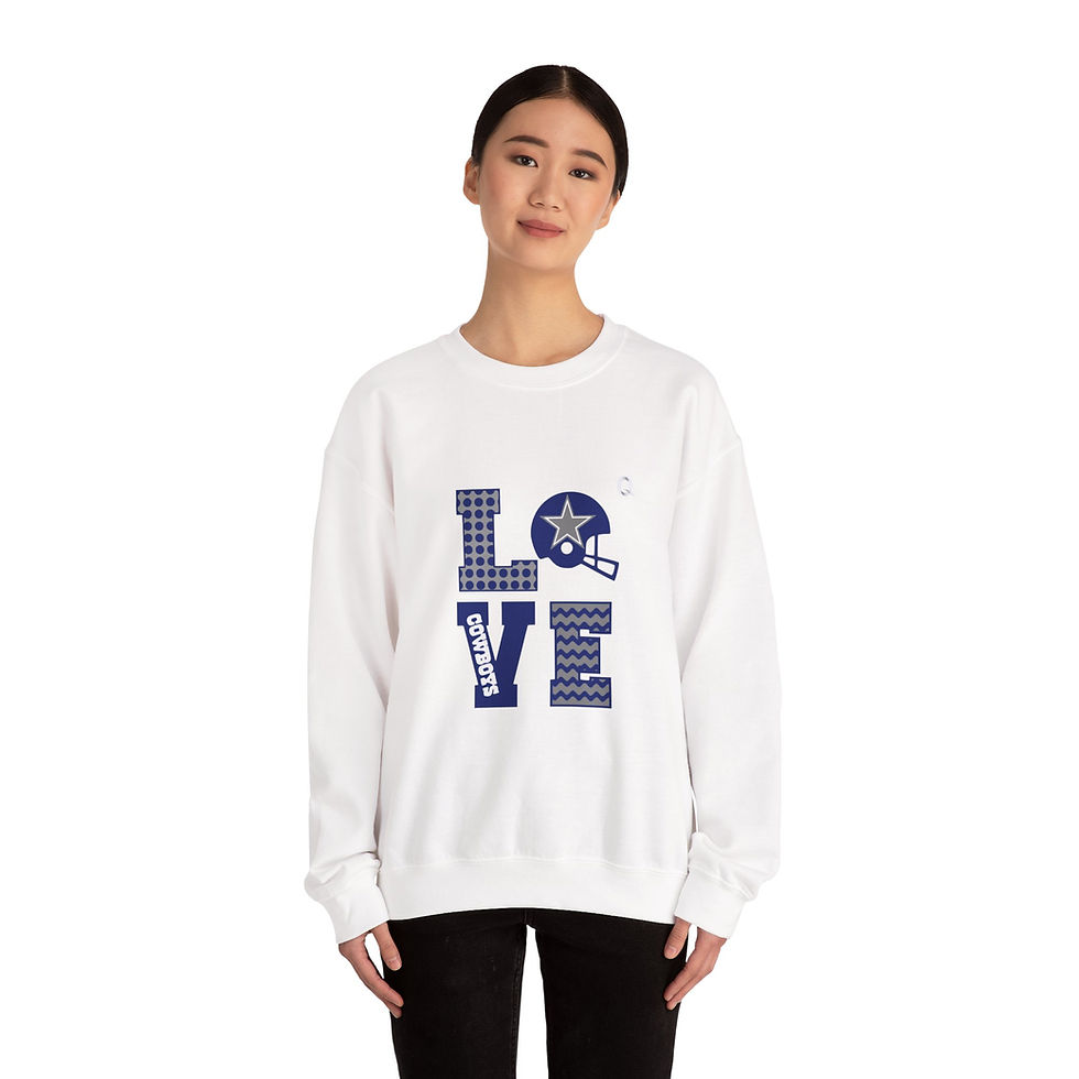 थंबनेल: Love Football Unisex Crewneck Sweatshirt