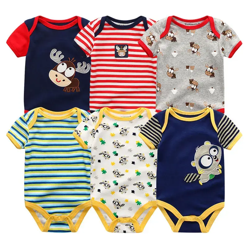 الصورة المصغرة: Baby Girls/Boys Cartoon Newborn/Toddler Romper Infant Clothes Set