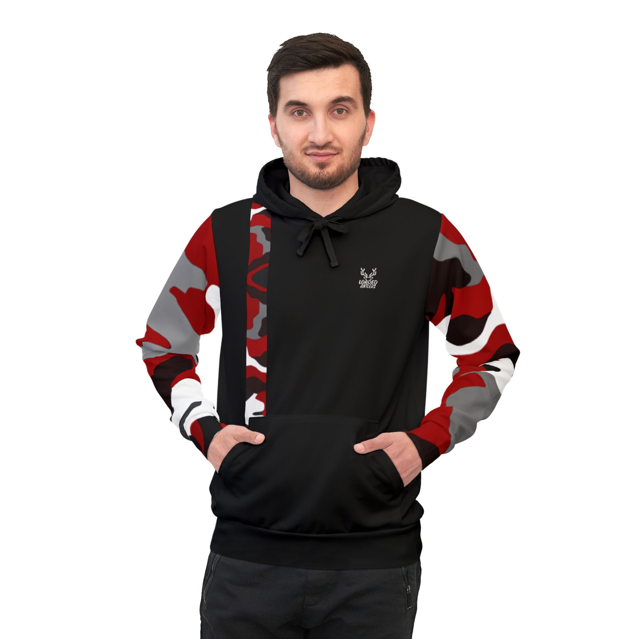 Camo Red Athletic Hoodie