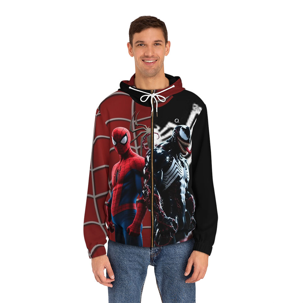 Miniatura: Hero/Villain Full-Zip Hoodie for Superhero Fans