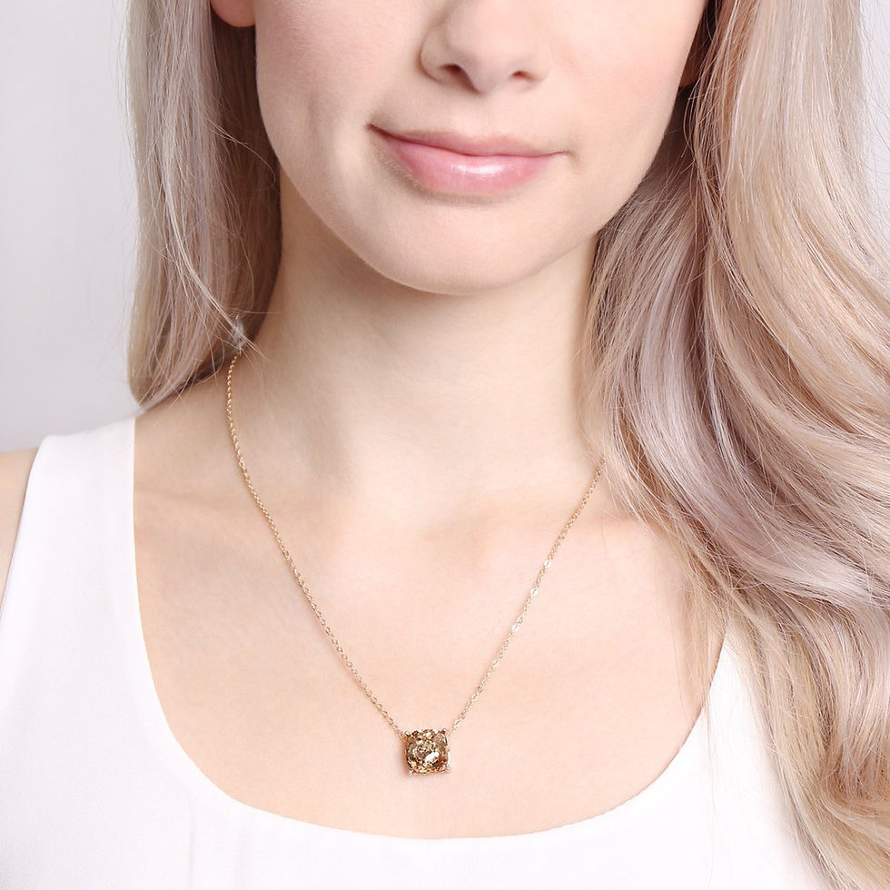 縮圖：Cushion Glitter Necklace