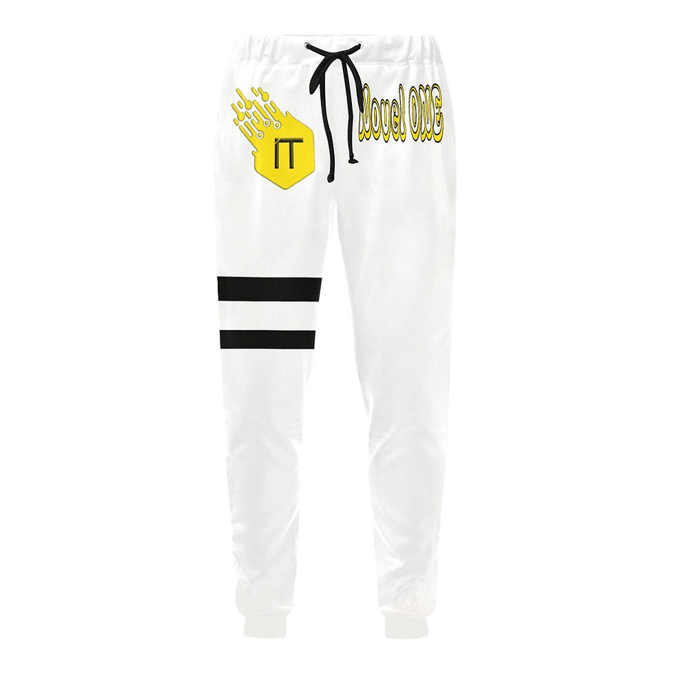 الصورة المصغرة: novel one white Men's All Over Print Sweatpants (Model L11)