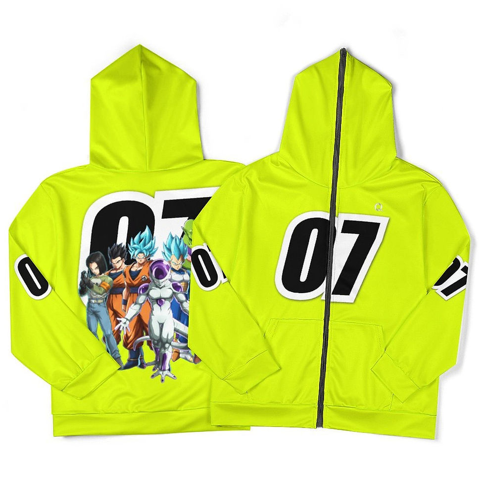 Miniatura: Z-Seven (Yellow) Full-Zip Hoodie