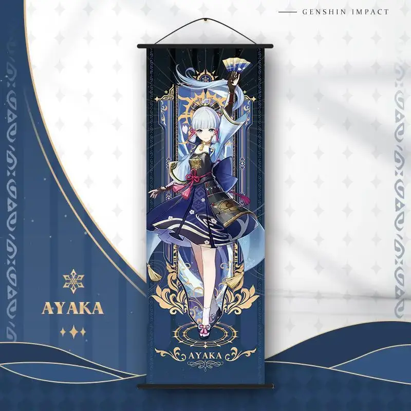 Miniatura: Genshin Impact Wanderer Tarot Poster Genshin Scroll Canvas Hanger