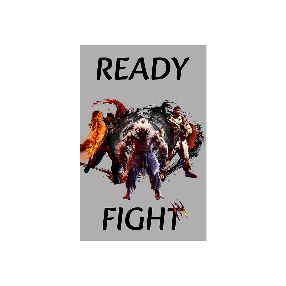 縮圖：Ready to Fight Fine Art Poster - for Gamers