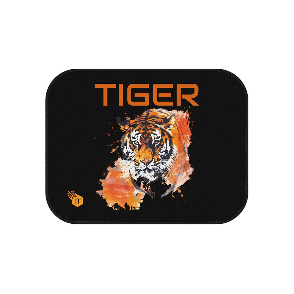 थंबनेल: Tiger-Themed Car Mats Set of 4 - Stylish Auto Accessories for Animal Lovers