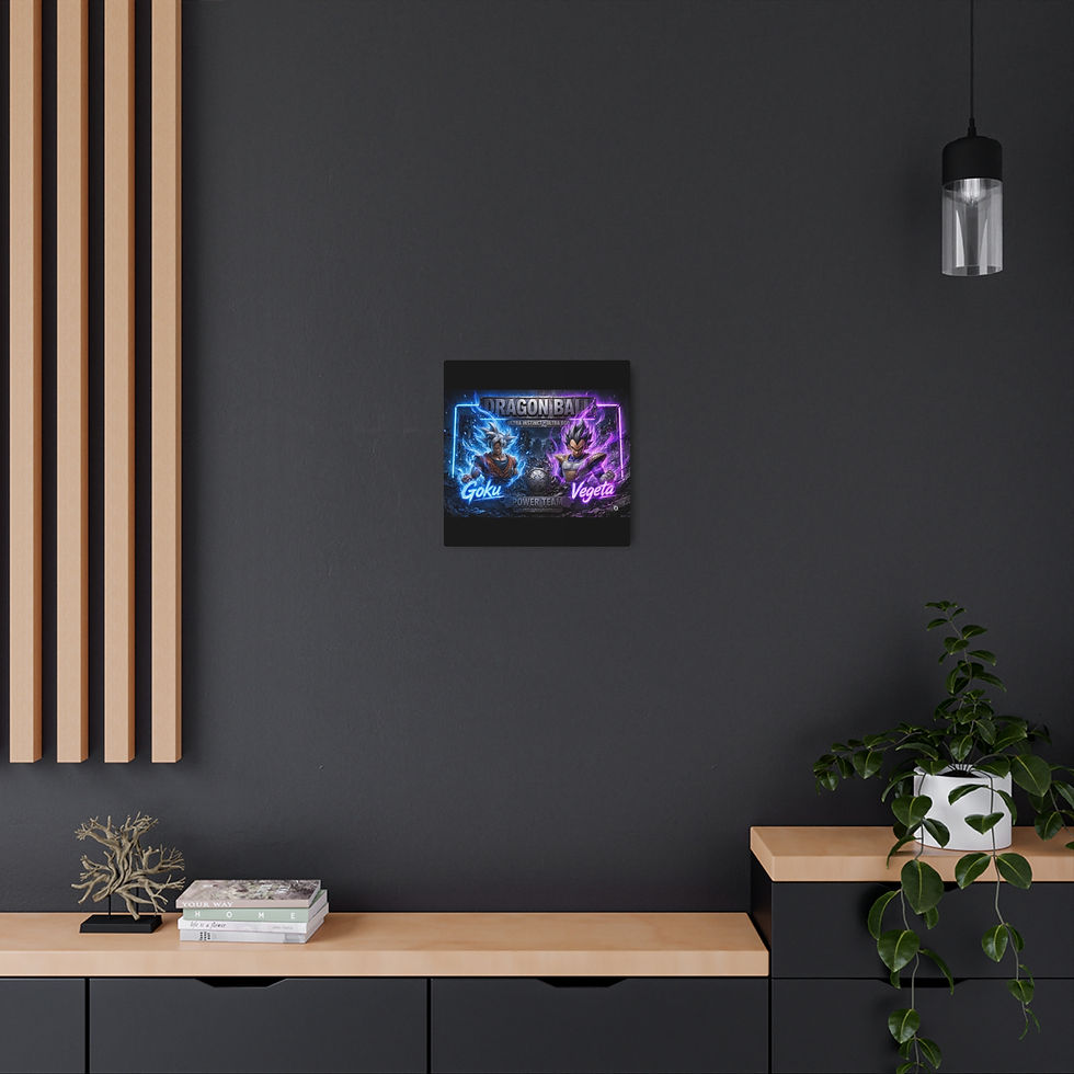 섬네일: Dragon Ball Metal Sign — Power Team Wall Art