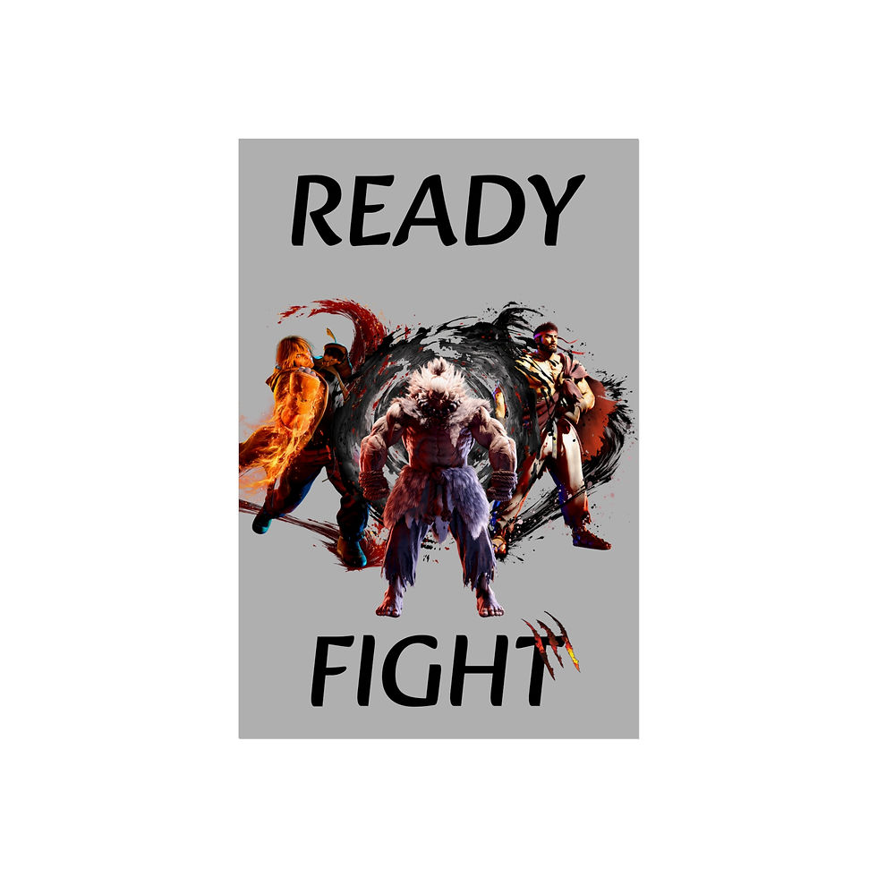 Thumbnail: Ready to Fight Fine Art Poster - for Gamers