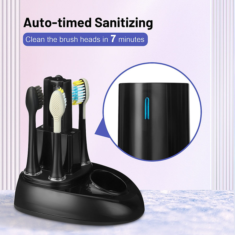 Miniatura: Ualans Electric Sonic Toothbrush With 5 Modes 4 Replacement Brush Heads 