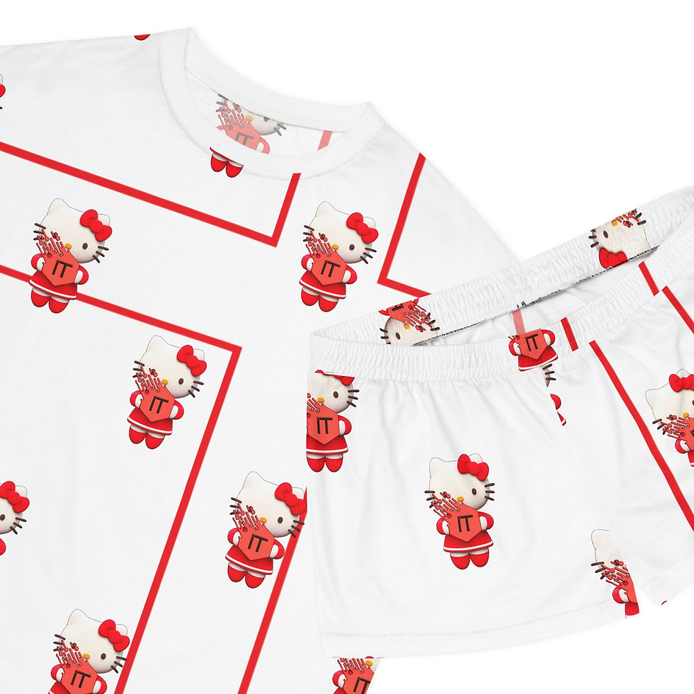 थंबनेल: Kitty Pajama Set for Women