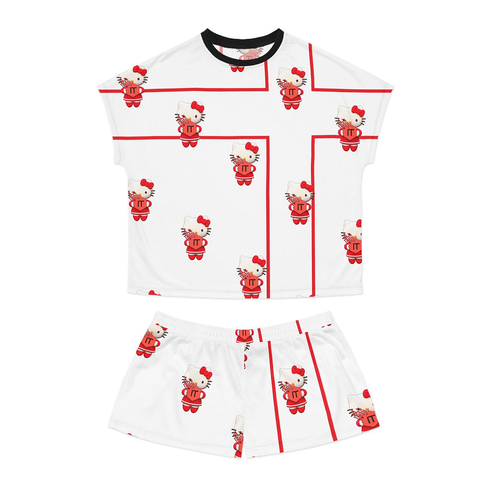 थंबनेल: Kitty Pajama Set for Women