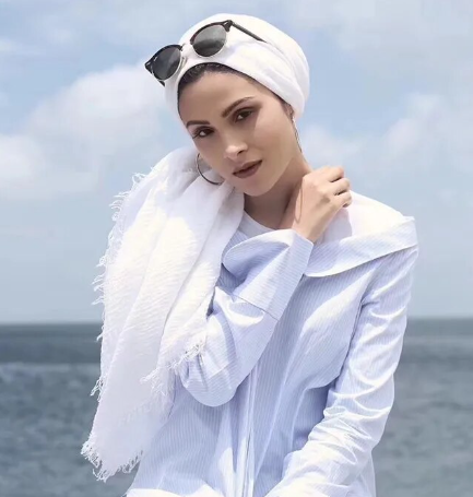 Classic Muslim Crinkle Hijab Scarf Soft Cotton Head Scarves Turban Shawls Wraps