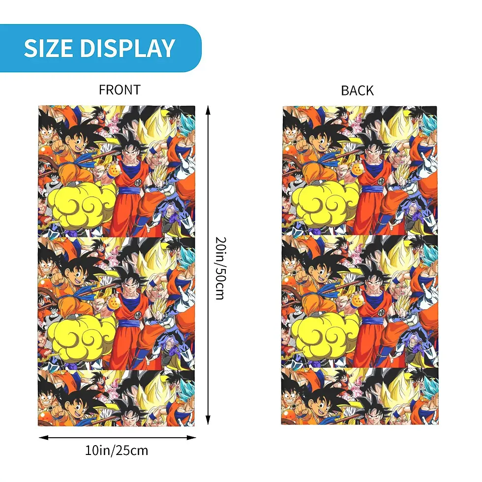 섬네일: Dragon Ball Z Neck Gaiter Wrap Scarf