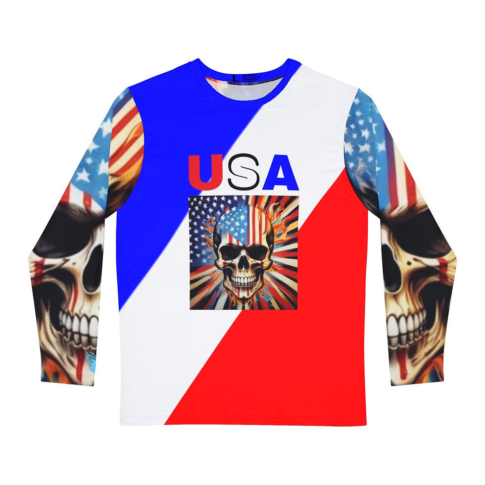 الصورة المصغرة: Men's Long Sleeve USA Shirt