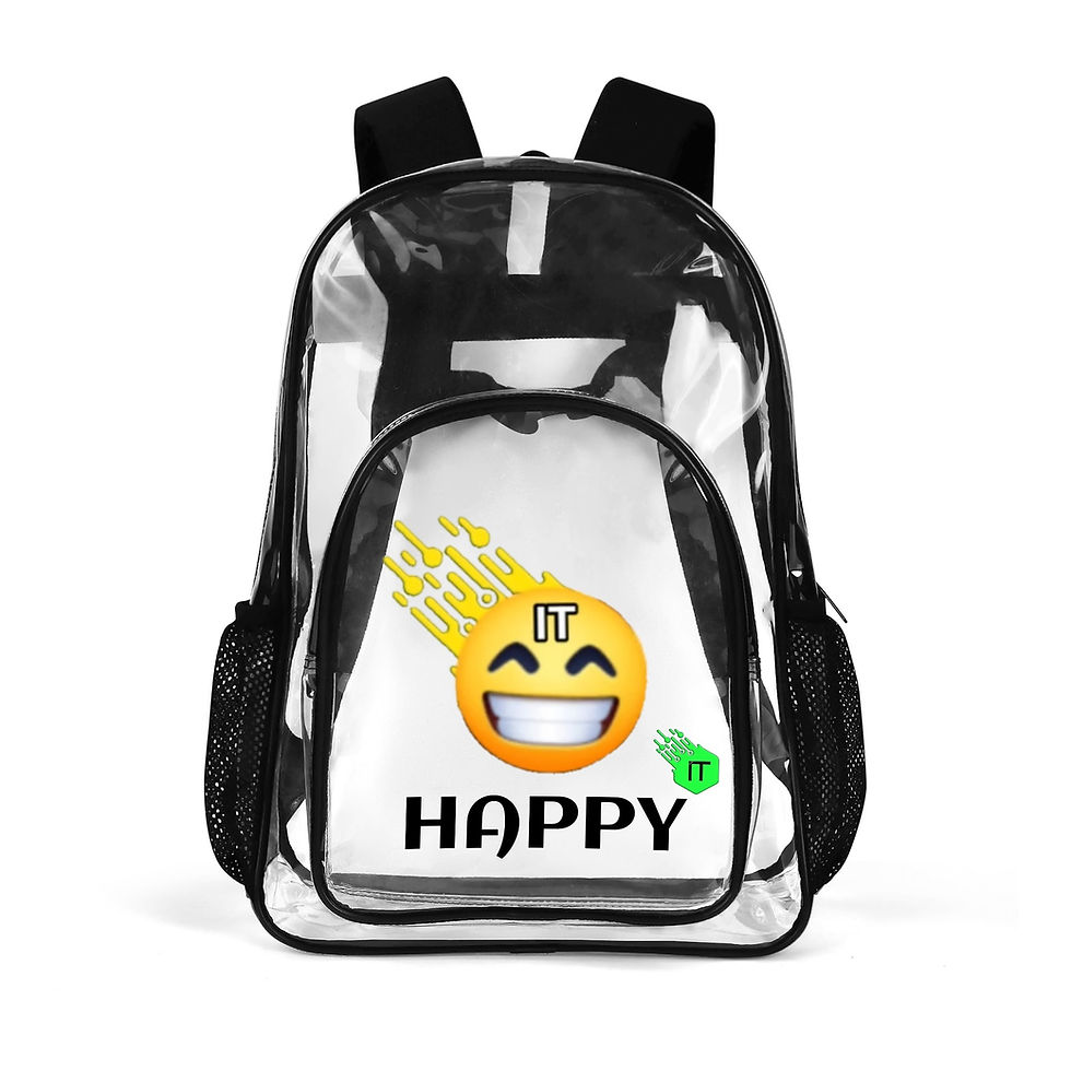 Double layer 17 Inch Clear Bag PVC See Through Transparent School Backpack