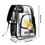 थंबनेल: Double layer 17 Inch Clear Bag PVC See Through Transparent School Backpack