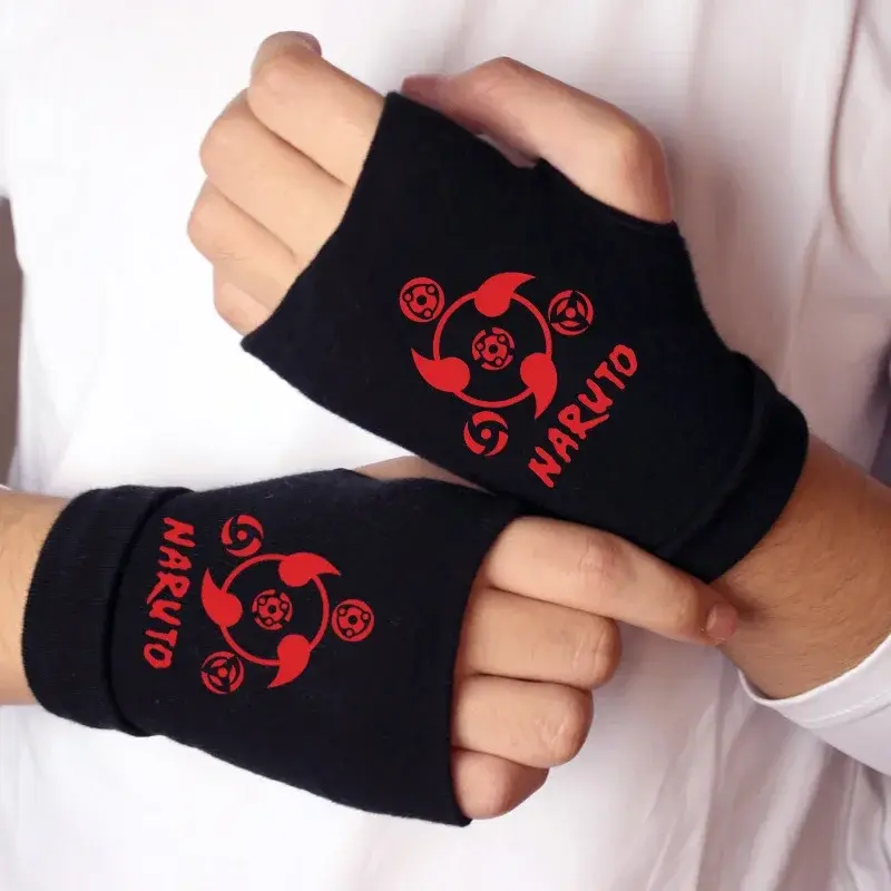 Miniatura: Naruto Anime Black Gloves for Children/Adult