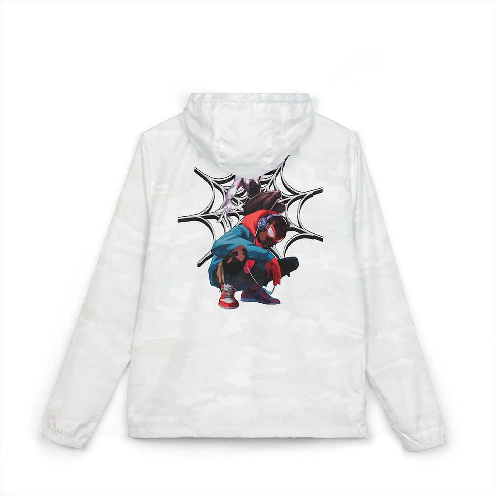 섬네일: Miles M.  Pop Art Hooded Windbreaker