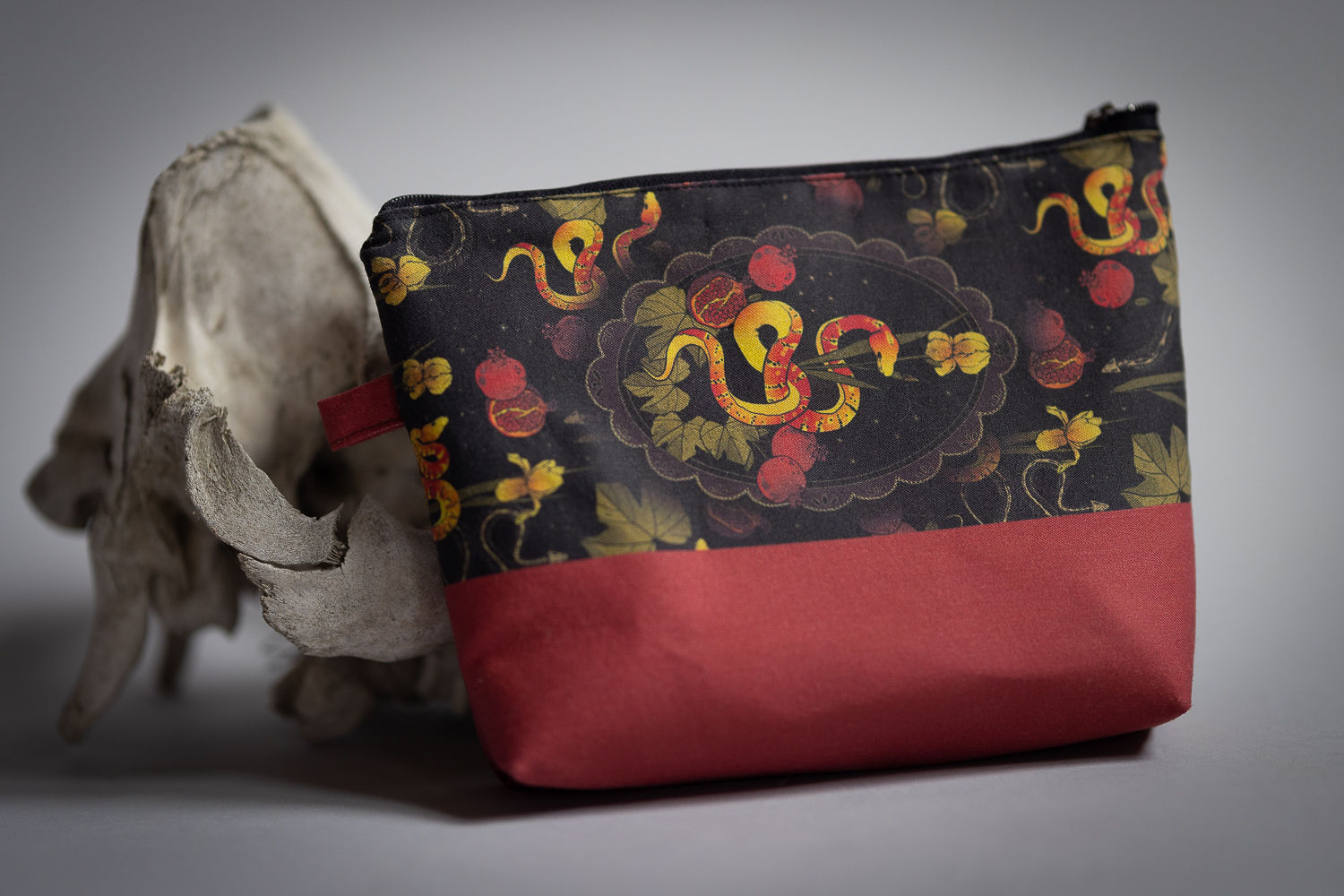 'devil and persephone' purse/toiletry bag