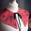 Thumbnail: 'cemetery-go-round' reversible collar / red & white version