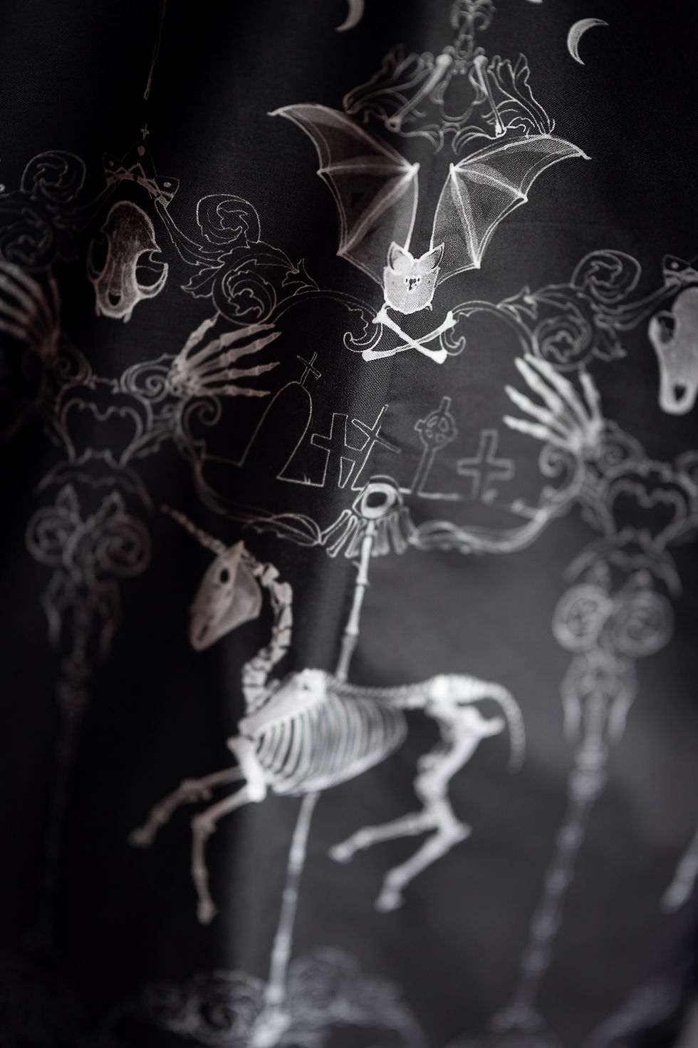 Thumbnail: 'Cemetery-go-Round' samue top / kimono sleeves / dark charcoal version