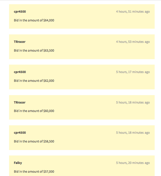PCar Market Bids on Porsche 911