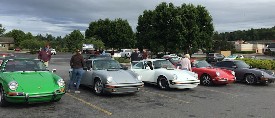 Driving Air-Cooled Porsches to Roan Mountain