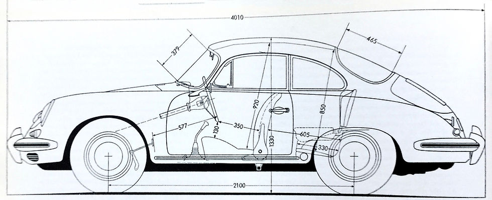 Porsche 356C refined from the Porsche 356B