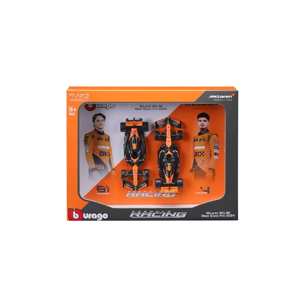 Bburago McLaren MCL38 F1 1/43 scale twin car collectible