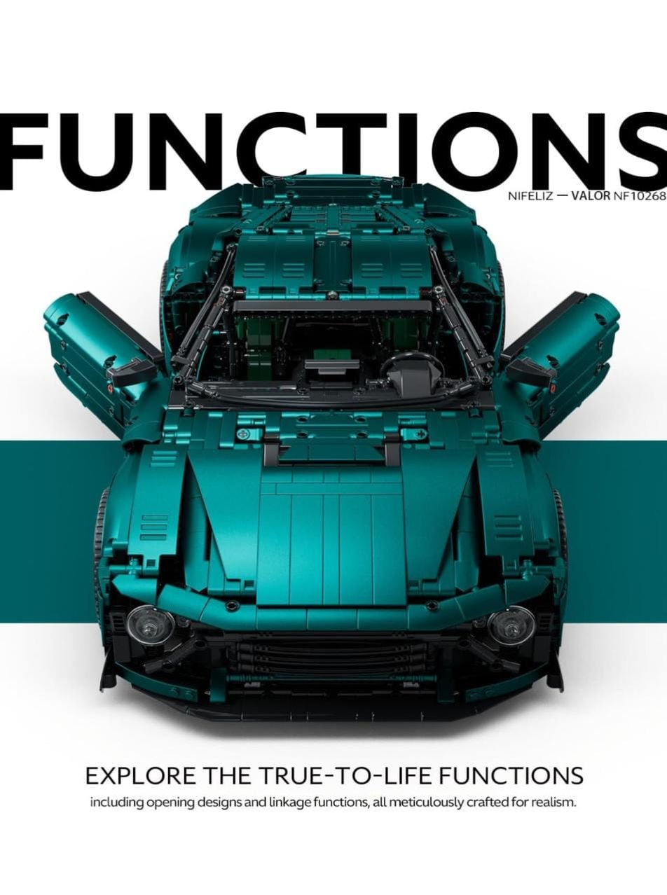 Nifeliz Valor Sports Car building blocks supercar design