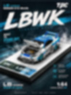 Nissan S15 Silvia LBWK liberty walk TPC 1/64 Diecast Metal Miniature Scale Model
