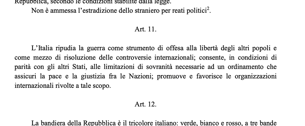 L'Italia ripudia davvero la guerra?