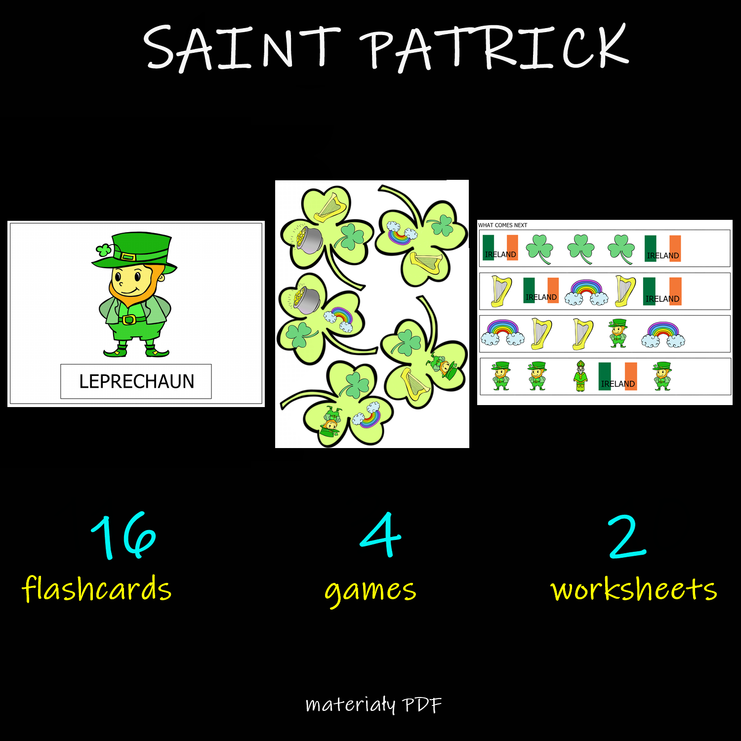 SAINT PATRICK - flashcards, games, worksheets