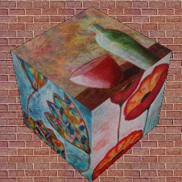 rotating cube paintings