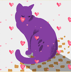 cat in love