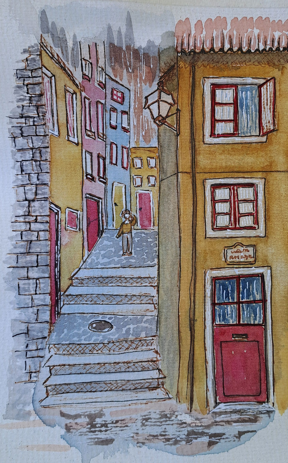 aguarela-rua-escadas