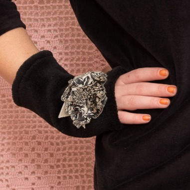 Mitaine Médaillon Noir