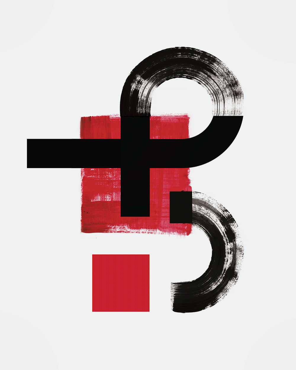 abstract geometric constructivist logo artworks for Praxis Tech