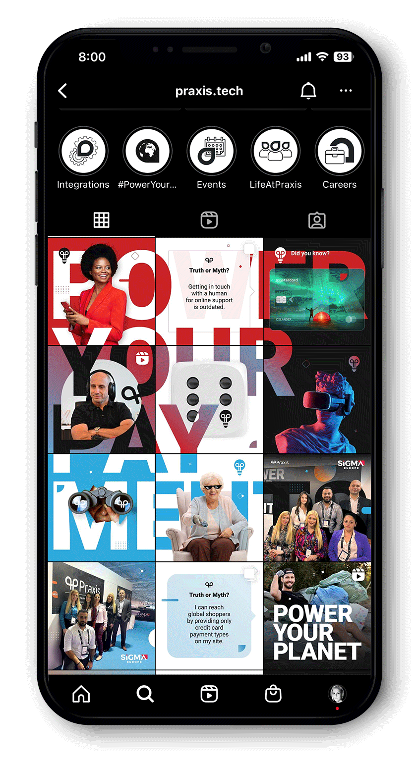 Instagram grid samples