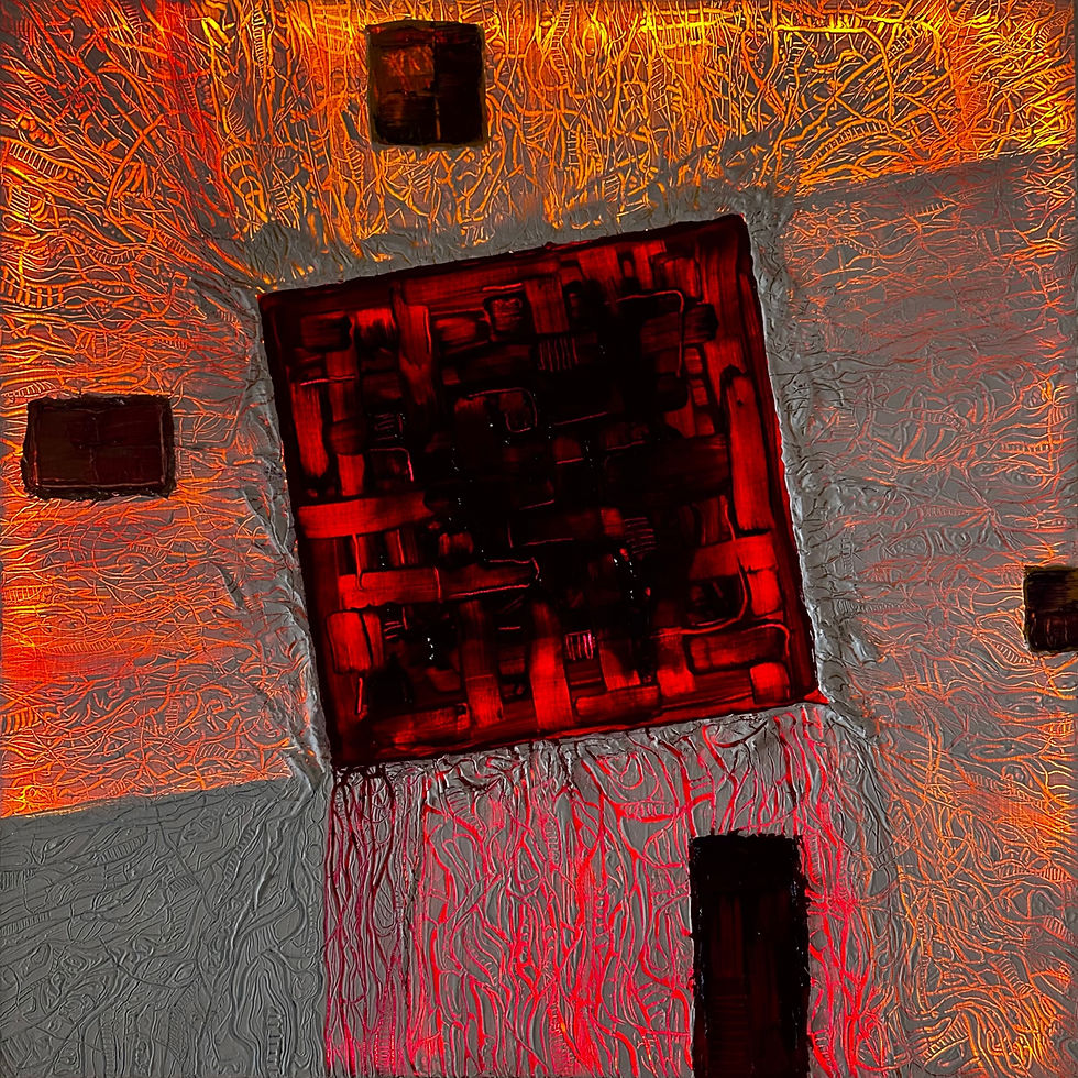 Thumbnail: glowing acrylic painting