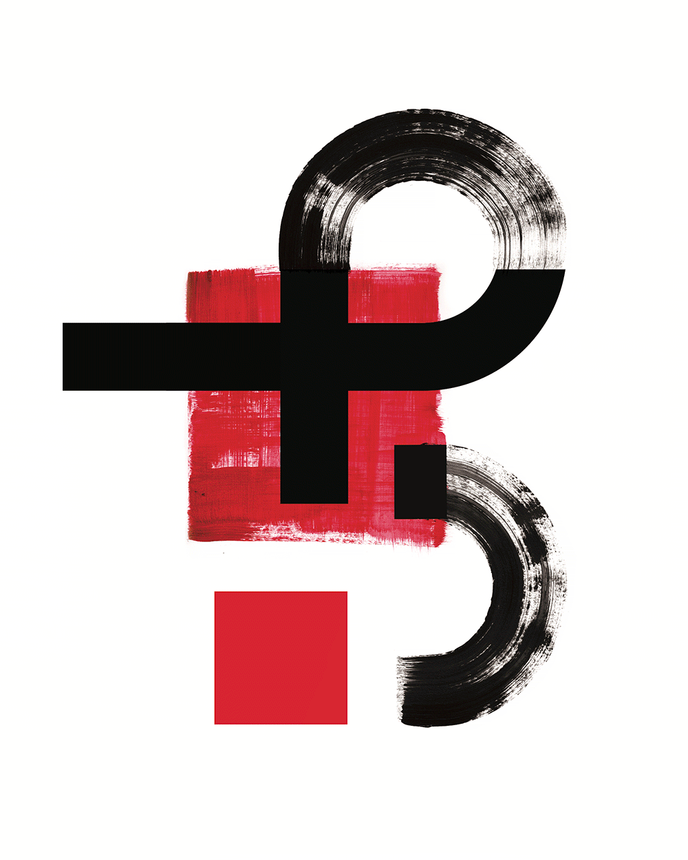 abstract geometric constructivist logo artworks for Praxis Tech