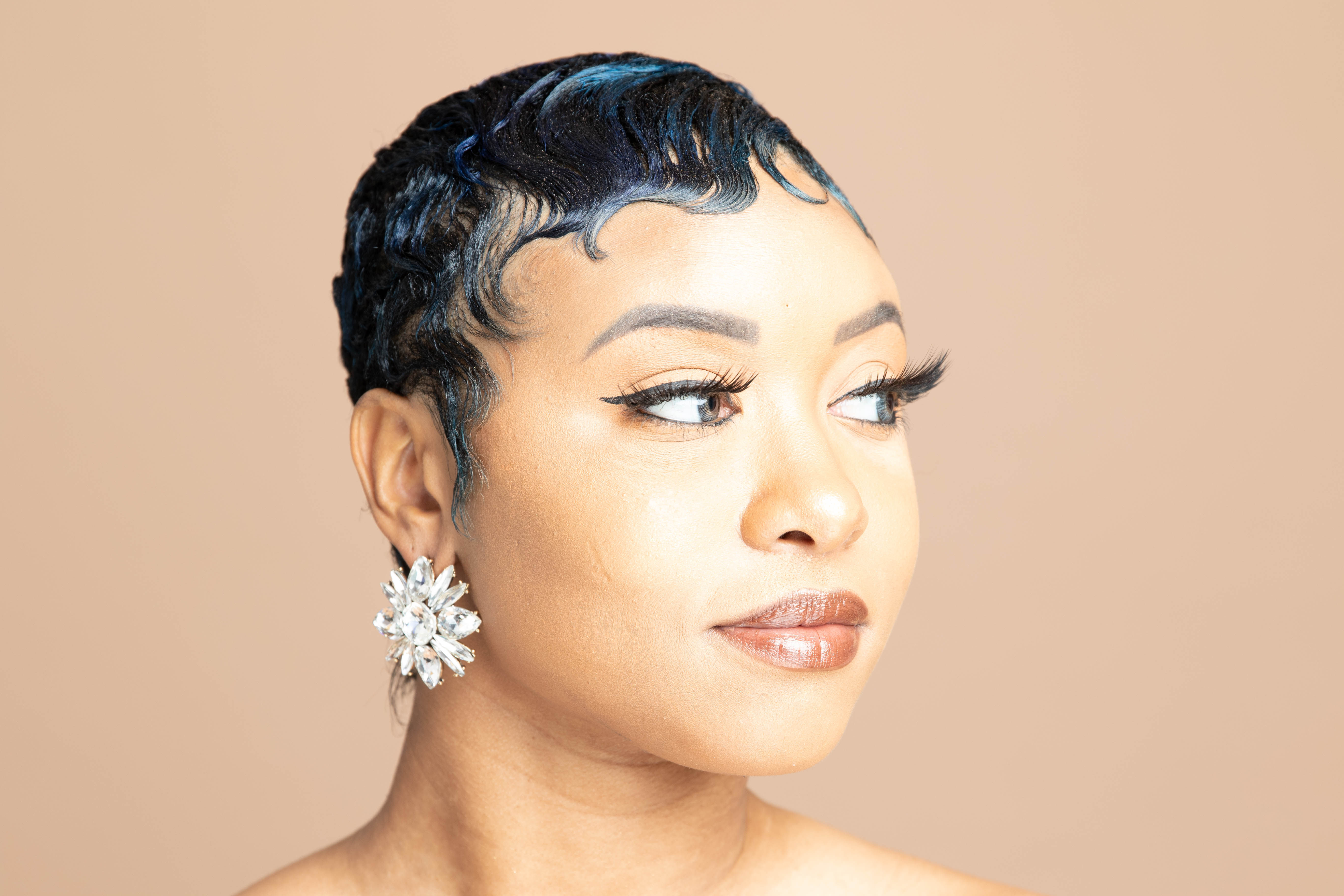 Crystal Flower Earrings