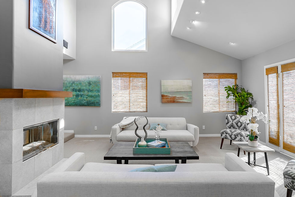 Transitional living room