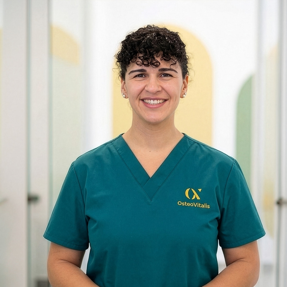 Andreia Veríssimo, osteopath and physiotherapist, specialized in geriatrics, sports at OsteoVitalis Lisbom
