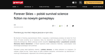 gram.pl | Forever Skies – polski survival science fiction na nowym gameplayu