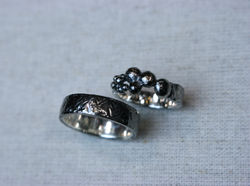 Eheringe Silber geschwärzt