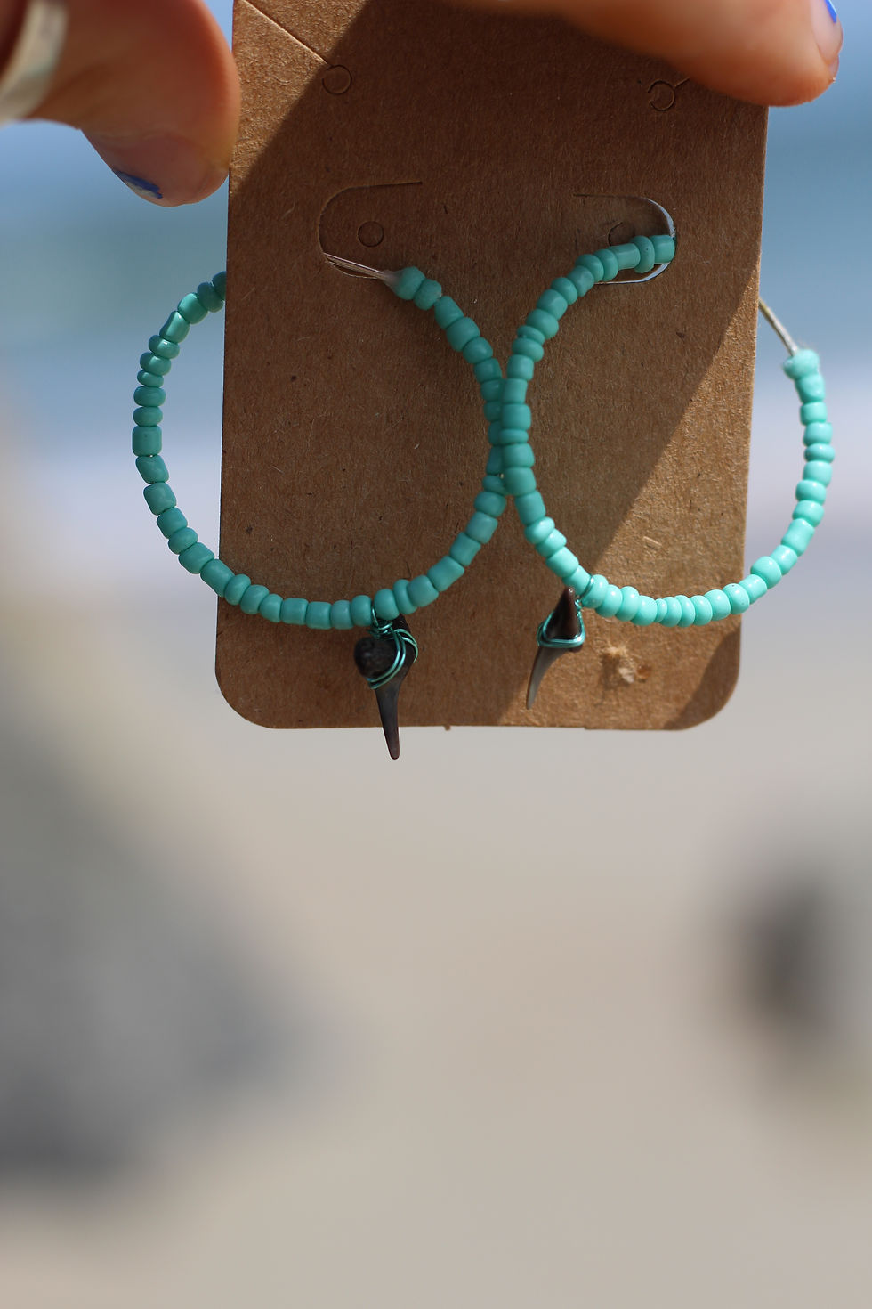 Thumbnail: blue beaded shark hoops