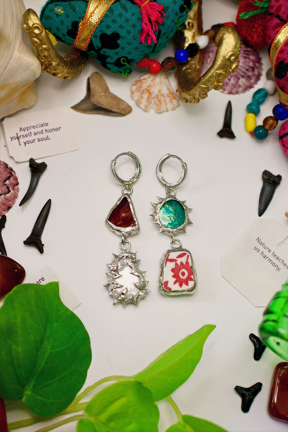 Thumbnail: Pearl & Agate Earrings