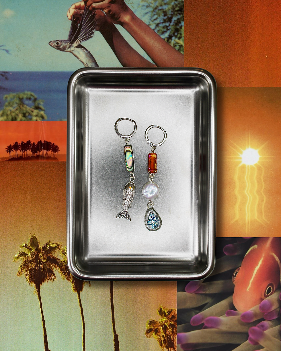 Thumbnail: Midnight Mackerel Earrings